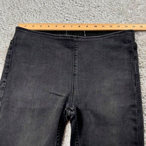 Free People Penny Pull On Flare Jean Womens 28 Faded Black - Picture 9 of 13